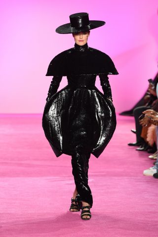 NEW YORK, NEW YORK - FEBRUARY 06: A model walks the runway for Christian Siriano during New York Fashion Week: The Shows at Gallery I at Spring Studios on February 06, 2020 in New York City. (Photo by Dia Dipasupil/Getty Images for NYFW: The Shows)